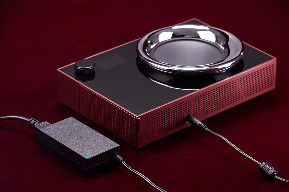 Titan Portable Electronic Decanter Chiller - Burgundy Red - VIVANT Wine Collection