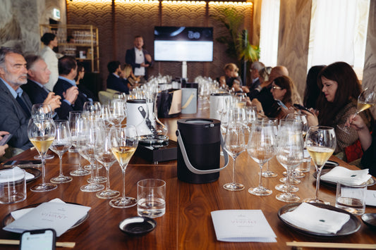 VIVANT Wine Presents Its Temperature-Control Collection at a Press Lunch in Milan